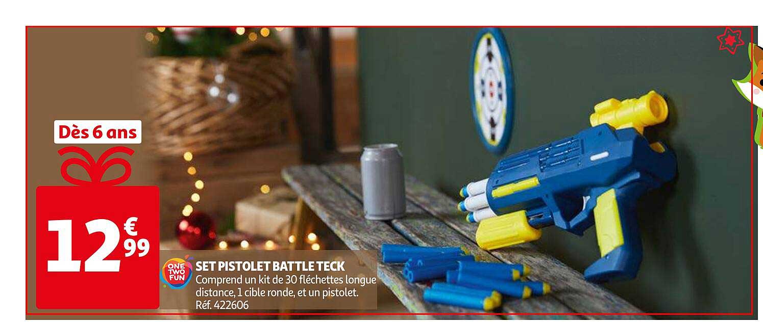 set pistolet battle teck