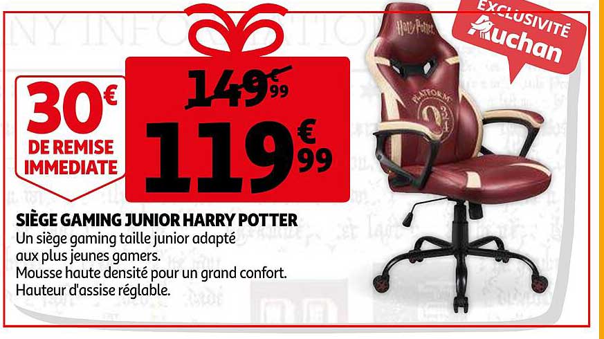 siège gaming junior harry potter