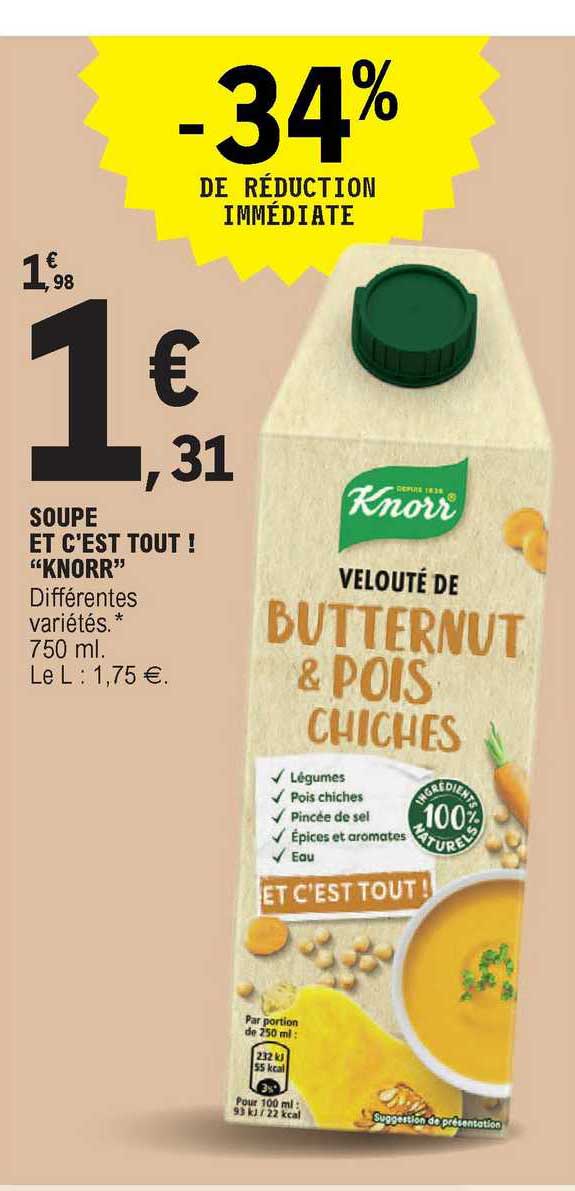 soupe et c'est tout ! "knorr"