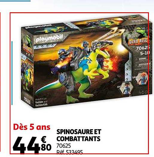 spinosaure et combattants
