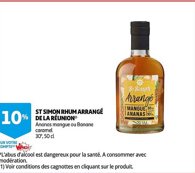 St Simon Rhum Arrangé De La Réunion
