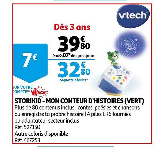 storikid - mon conteur d'histoires (vert)