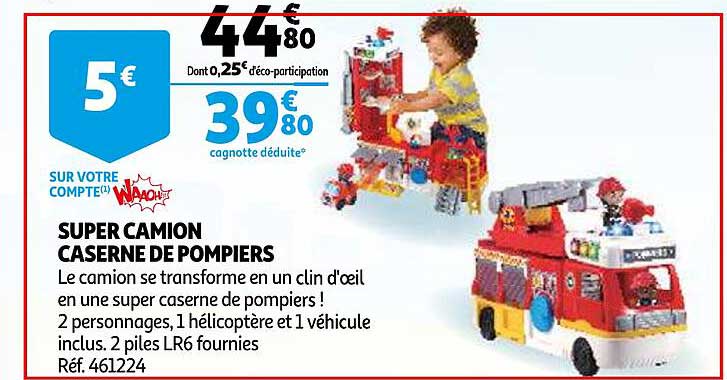 super camion caserne de pompiers