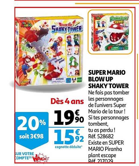 super mario blow up shaky tower