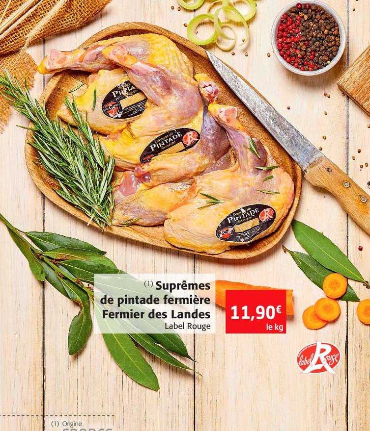 suprêmes de pintade fermière fermier des landes