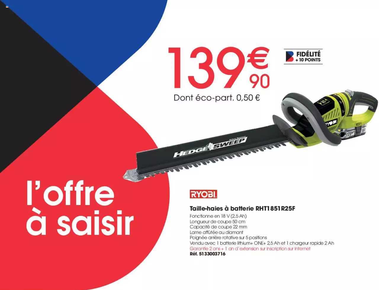 taille-haies à batterie