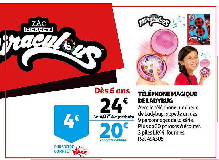 téléphone magique de ladybug