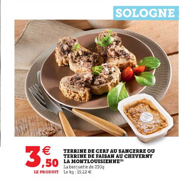 terrine de cerf au sancerre ou terrine de faisan au cheverny la montlouisienne