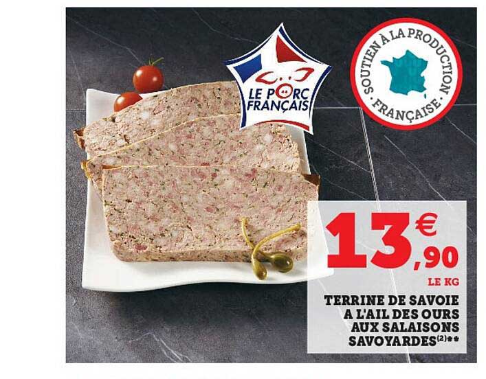 terrine de savoie à l'ail des ours aux salaisons savoyardes