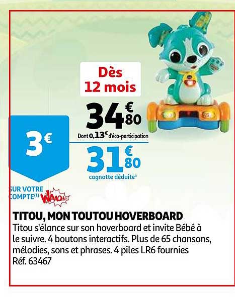 titou, mon toutou hoverboard