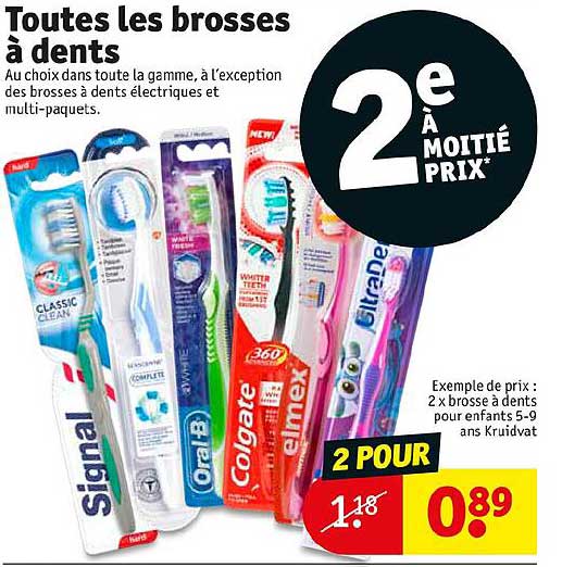 toutes les brosses à dents