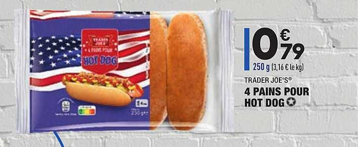 Trader Joe's 4 Pains Pour Hot Dog