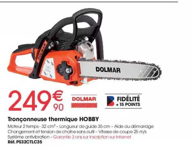 tronconneuse thermique hobby