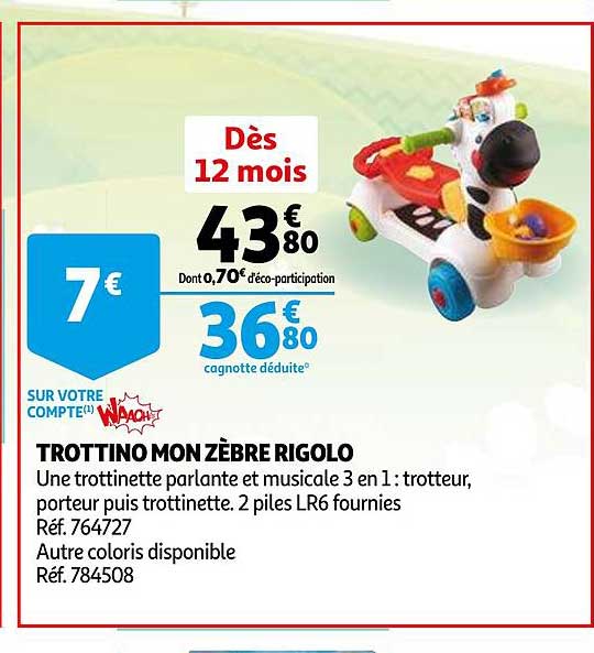 trottino mon zèbre rigolo