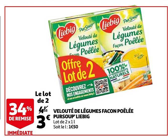 velouté de légumes façon poêlée pursoup' liebig