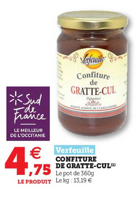 Verfeuille Confiture De Gratte-cul