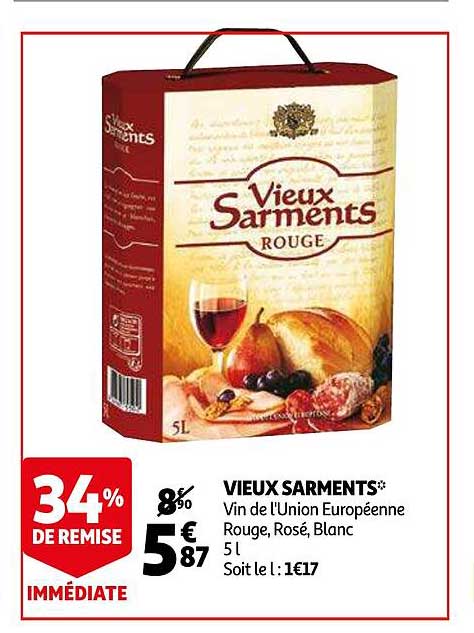 vieux sarments vin de l'union européenne rouge, rosé, blanc