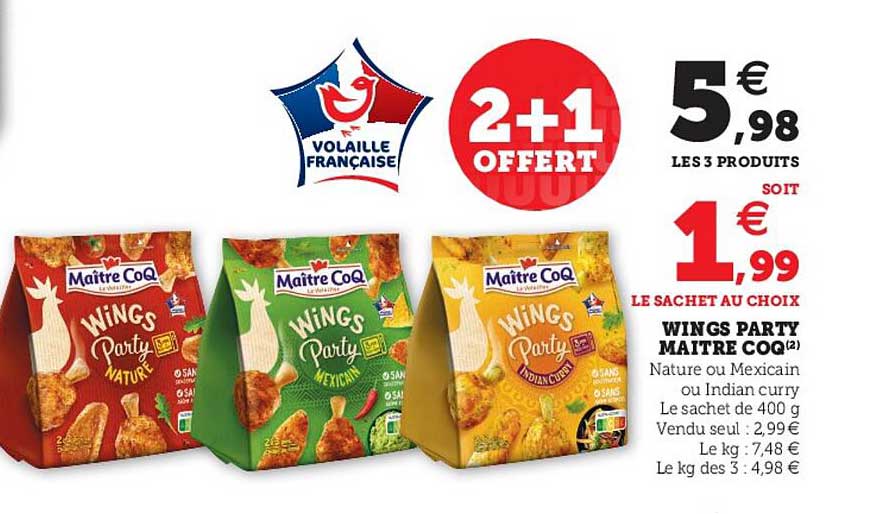 wings party maitre coq