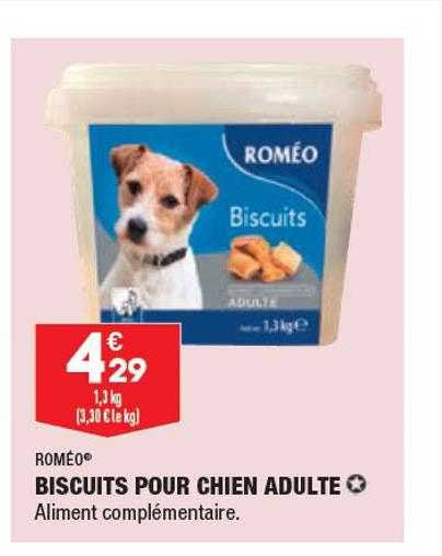 biscuits pour chien adulte roméo