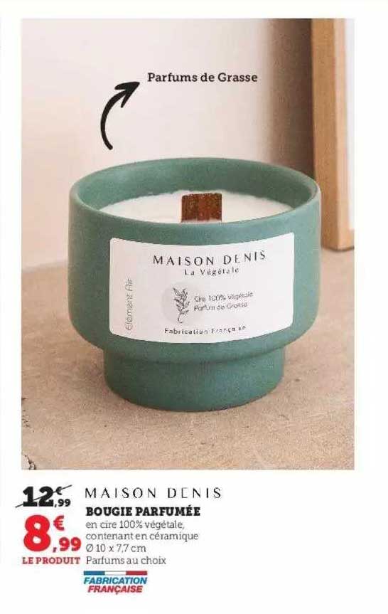 bougie parfumée maison denis