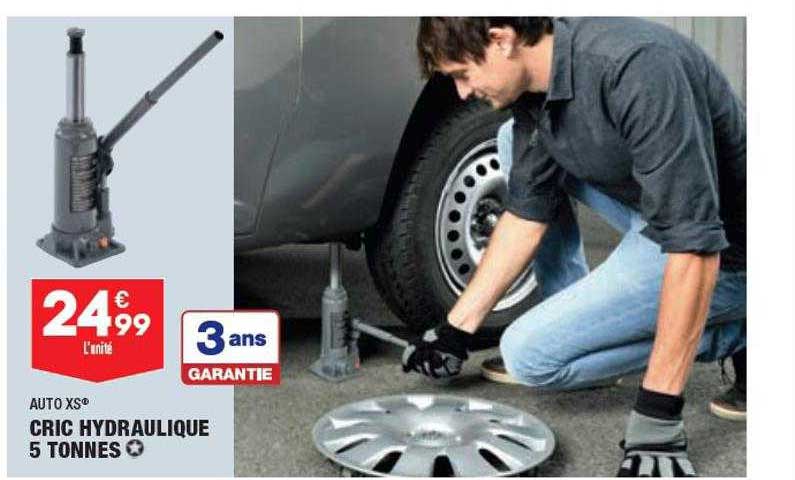 cric hydraulique 5 tonnes auto xs