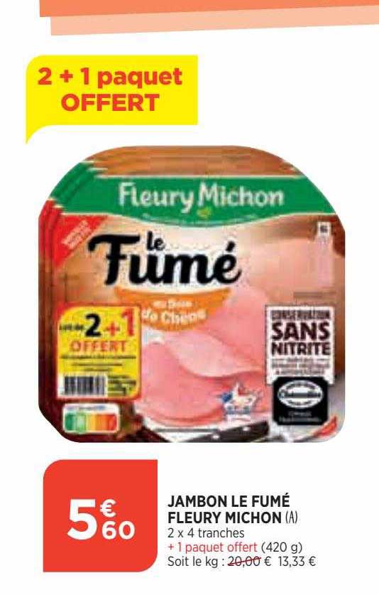 jambon le fumé fleury michon