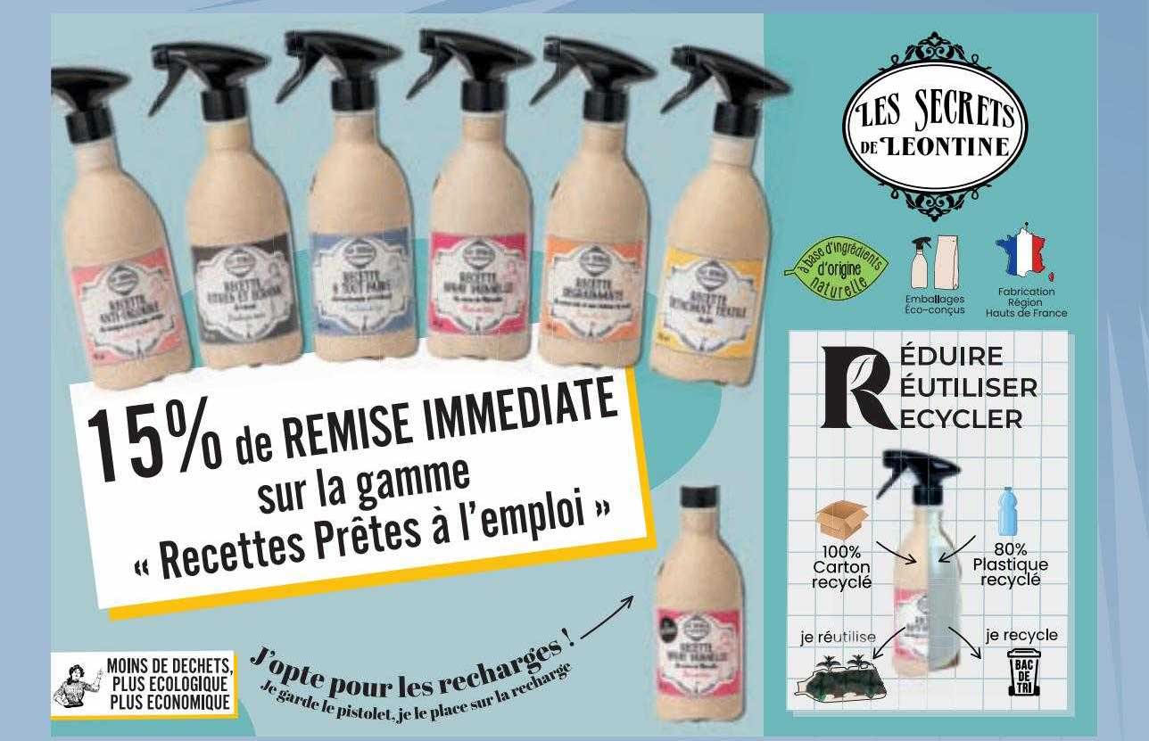 la gamme «recettes prêtes à l'emploi»