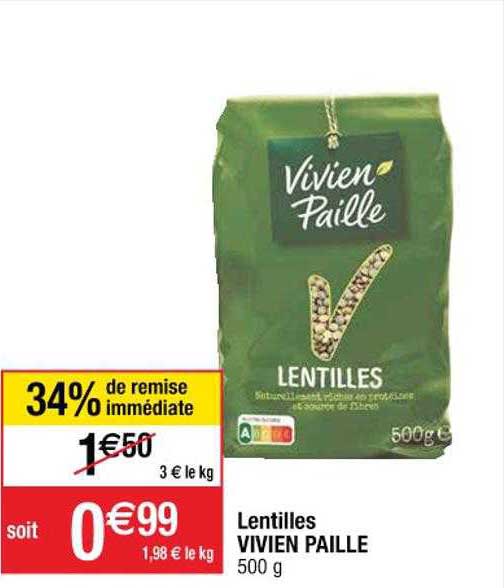 lentilles vivien paille