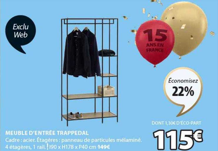 meuble d'entrée trappedal