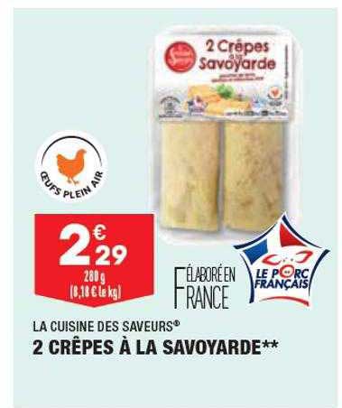2 crêpes à la savoyarde la cuisine des saveurs