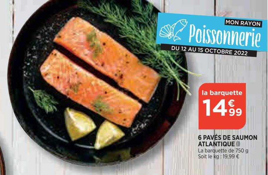 6 Pavés De Saumon Atlantique