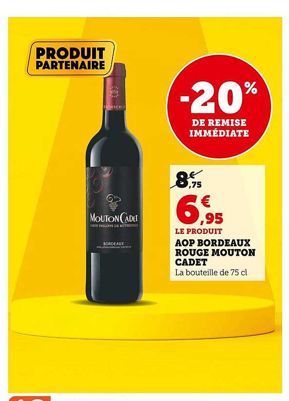 aop bordeaux rouge mouton cadet