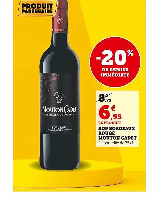 aop bordeaux rouge mouton cadet