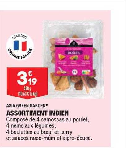 assortiment indien asia green garden