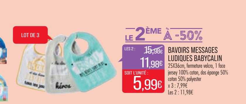 bavoirs messages ludiques baby câlin