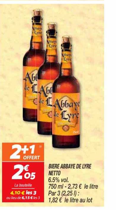 bière abbaye de lyre netto