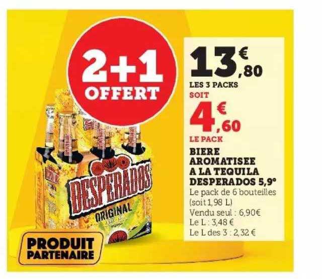 bière aromatisée à la tequila desperados 5,9°