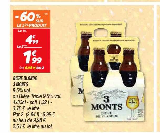 bière blonde 3 monts