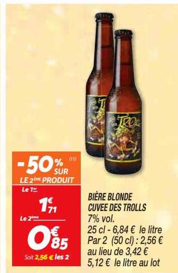 bière blonde cuvée des trolls
