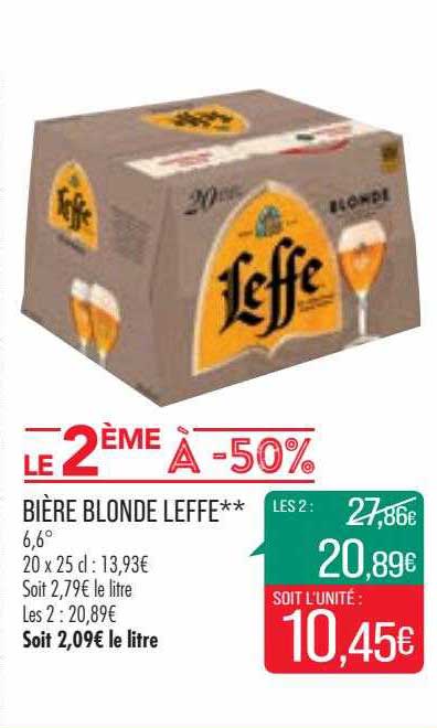 Bière Blonde Leffe