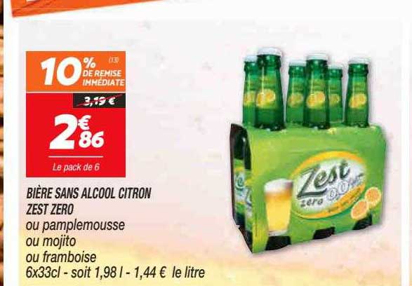 bière sans alcool citron zest zéro