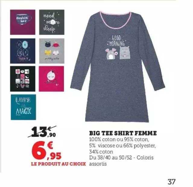 big tee shirt femme