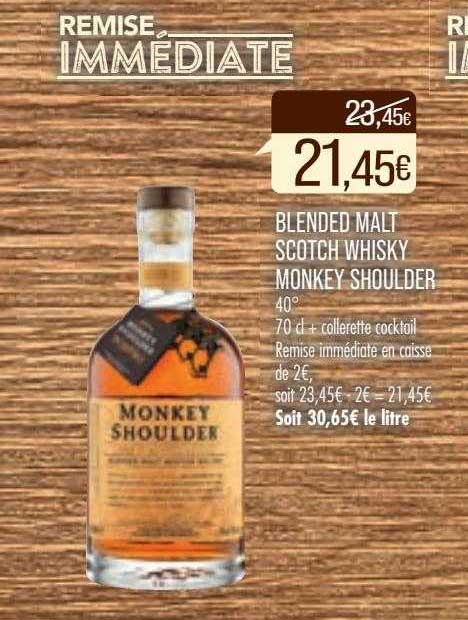 blended malt scotch whisky monkey shoulder