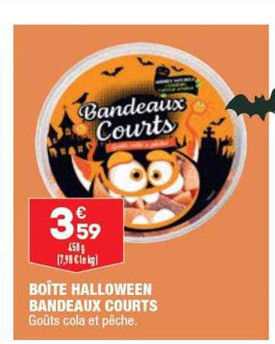 boîte halloween bandeaux courts