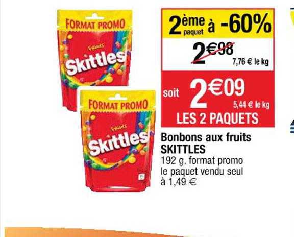 Bonbons Aux Fruits Skittles
