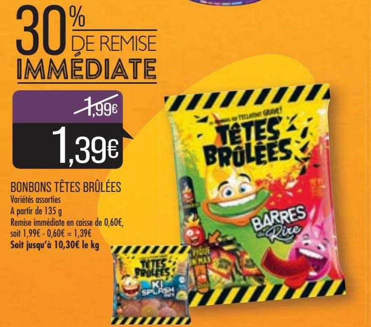 bonbons têtes brûlées
