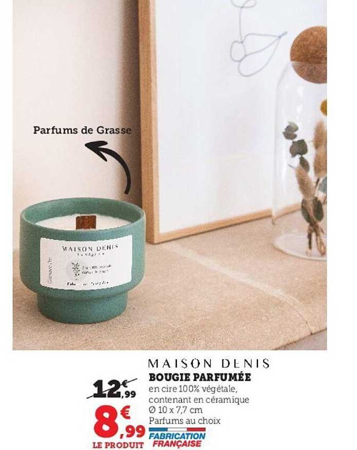 bougie parfumée maison denis