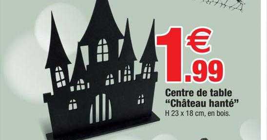 centre de table "château hanté"