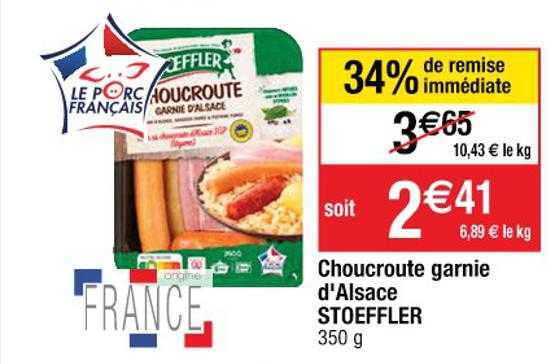 Choucroute Garnie D'alsace Stoeffler