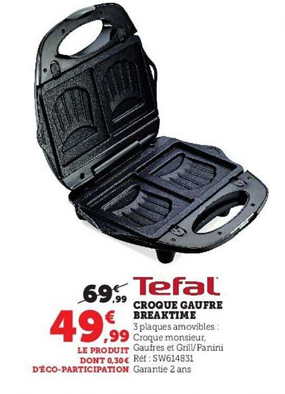 croquet gaufre breaktime tefal